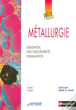 Capa do artigo Afnor Precis De Metallurgie (Edition 2005)