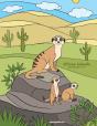 African Animals Coloring Book 4, 5 & 6 - Preview