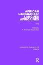 African Languages/Langues Africaines - Preview