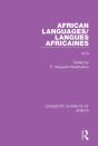 African Languages/Langues Africaines - Preview
