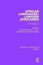 African Languages/Langues Africaines - Preview