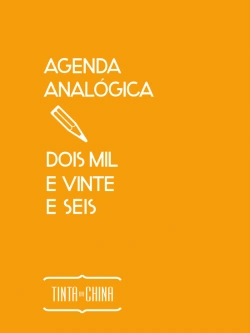 Capa do artigo Agenda Analógica 2026 (Amarela)