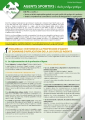 Agents Sportifs ; Guide Juridique Pratique