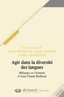 Capa do artigo Agir Dans La Diversité Des Langues