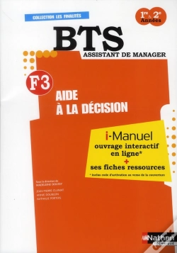 Capa do artigo Aide A La Decision Bts Finalite 3 - Licence Numerique Eleve I-Manuel + Fiches Ressources
