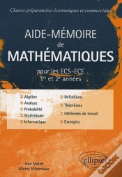 Capa do artigo Aide-Mémoire De Mathématiques Pour Les Ecs-Ece 1ère Et 2ème Années