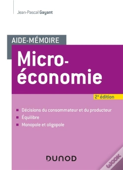 Capa do artigo Aide-Memoire - Microeconomie (2e Édition)
