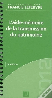 Capa do artigo Aide-Mémoire Transmission Du Patrimoine
