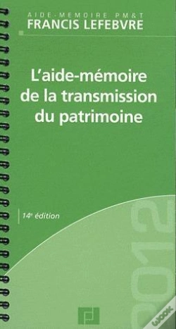Capa do artigo Aide-Mémoire Transmission Du Patrimoine