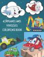 Airplanes And Vehicles Coloring Book - Preview