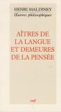 Aitres De La Langue Et Demeures De La Pensee - Preview