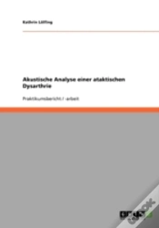 Capa do artigo Akustische Analyse Einer Ataktischen Dysarthrie