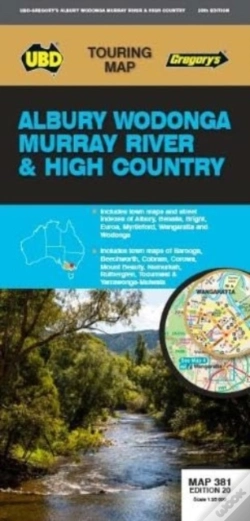 Capa do artigo Albury Wodonga Murray River High Country Map 381 20th Ed