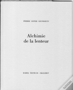 Capa do artigo Alchimie De La Lenteur