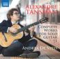 Alexandre Tansman: Complete Works for Solo Guitar - CD - Preview