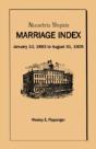 Alexandria Virginia Marriage Index, Janu - Preview