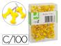 Alfinetes de sinalizacao amarelo caixa com 100 unidades - Preview