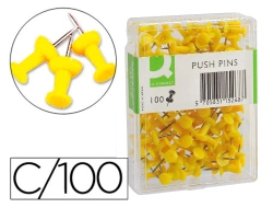 Capa do artigo Alfinetes de sinalizacao amarelo caixa com 100 unidades