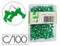 Alfinetes de sinalizacao verde caixa com 100 unidades - Preview