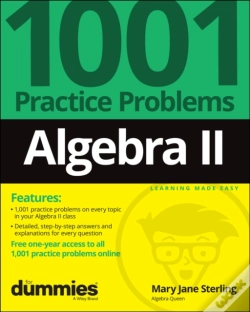 Capa do artigo Algebra Ii: 1001 Practice Problems For Dummies (+ Free Online Practice)