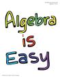 Algebra Is Easy Part 1 - Preview