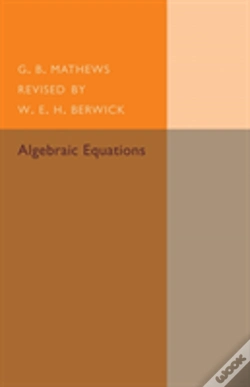 Capa do artigo Algebraic Equations