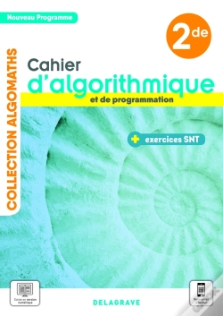 Capa do artigo Algomaths : Cahier D'Algorithmique Et De Programmation Avec Exercices Sciences Numériques