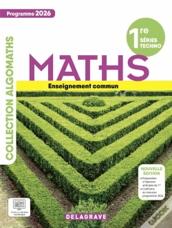 Capa do artigo Algomaths : Mathématiques : 1re Tronc Commun ; Manuel Élève (Édition 2026)