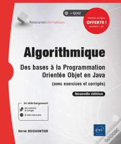 Capa do artigo Algorithmique - Des Bases A La Programmation Orientee Objet En Java (Avec Exercices Et Corriges) (No