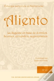 Capa do artigo Aliento N°10 - La Sagesse En Base De Données. Sources, Circulation, Appropriation
