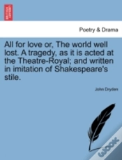 Capa do artigo All For Love Or, The World Well Lost. A
