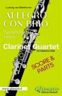 Allegro Con Brio (Symphony No. 5) Clarinet Quartet (Parts & Score) - Preview
