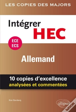 Capa do artigo Allemand ; Ece ; Intégrer Hec ; 25 Copies D'Excellence Analysées Et Commentées
