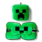 Capa do artigo Almofada de Viagem e Máscara de Dormir Relaxeazzz Minecraft Creeper