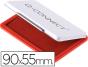 Almofada para carimbo q-connect 90x55 mm vermelho - Preview