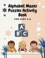 Alphabet Mazes Puzzles Activity Book For Kids 3-6 - Preview