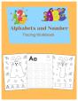 Alphabets And Number Tracing Workbook - Preview