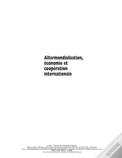 Capa do artigo Altermondialisation, Economie Et Cooperation Internationale