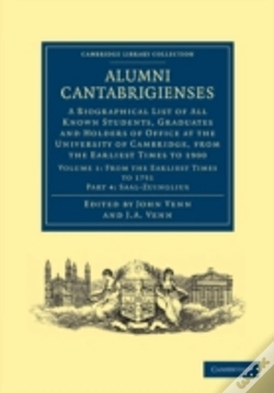 Capa do artigo Alumni Cantabrigienses
