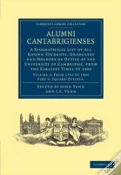 Capa do artigo Alumni Cantabrigienses