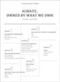 Always, Owned By What We Own - Preview