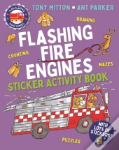 Amazing Machines Flashing Fire Engines Sticker Activity Book