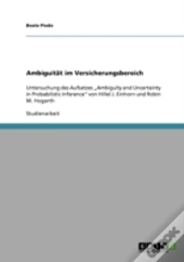 Ambiguitat Im Versicherungsbereich
