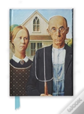 American Gothic By Grant Wood (Foiled Journal)