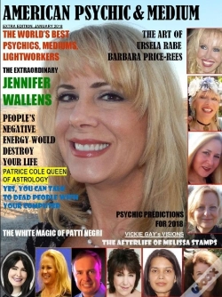 Capa do artigo American Psychic & Medium Magazine, Extra Edition January 2018..