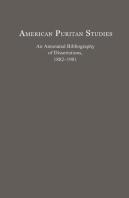 American Puritan Studies