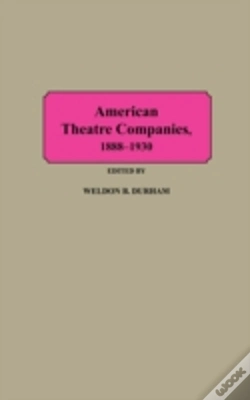 Capa do artigo American Theatre Companies, 1888-1930