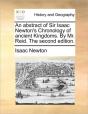 An Abstract Of Sir Isaac Newton'S Chrono - Preview