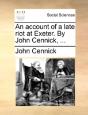 An Account Of A Late Riot At Exeter. By - Preview