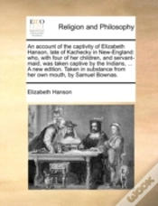 Capa do artigo An Account Of The Captivity Of Elizabeth